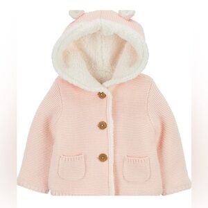 Carter's Unisex Baby - Button Front Hooded Sherpa-Lined Cardigan Jacket